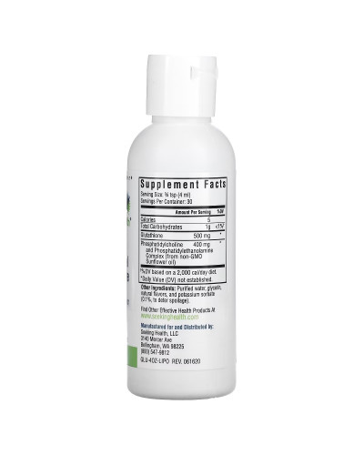 Глутатіон Оптимальний ліпосомальний, 500 мг, м'яти, Optimal Liposomal Glutathione, Original Mint, Seeking Health, 120 мл