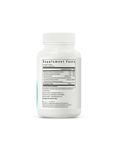Здоровий рівень гомоцистеїну, Homocysteine ​​Nutrients, Seeking Health, 60 капсул