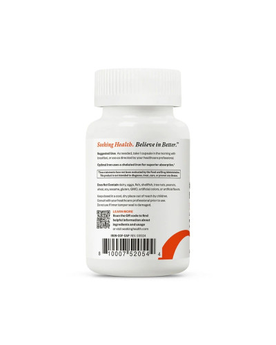 Залізо з кофакторами, 29 мг, Optimal Iron With Cofactors, Seeking Health, 90 вегетаріанських капсул