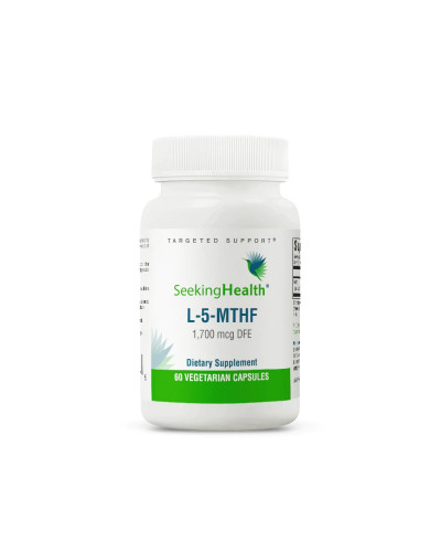 Метилфолат, L-5-MTHF, Seeking Health, 60 вегетаріанських капсул