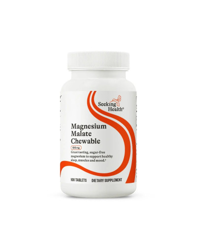 Магний малат, 100 мг, Magnesium Malate, Seeking Health, 100 жевательных таблеток