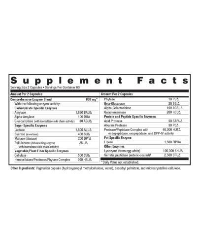 Ферменти для інтенсивного травлення, Digestion Intensive, Seeking Health, 120 вегетаріанських капсул