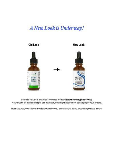 Вітамін D3+K2 у краплях, Vitamin D3+K2 Drops, Seeking Health, 30 мл