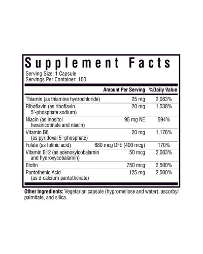 B-Комплекс без метилу, B Complex MF, Seeking Health, 100 капсул
