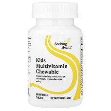 Мультивитамины для детей от 4 лет, Kids Multivitamin Chewable, Seeking Health, 60 жевательных таблеток