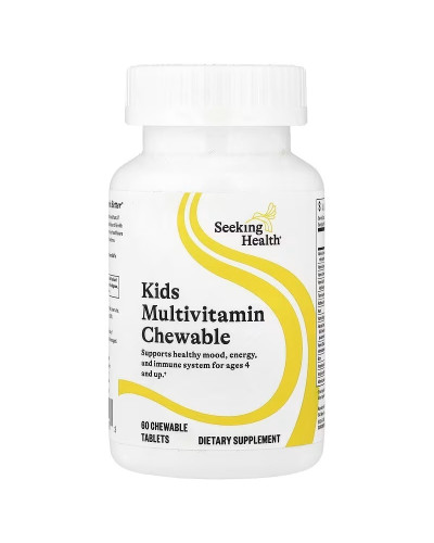 Мультивітаміни для дітей від 4 років, Kids Multivitamin Chewable, Seeking Health, 60 жувальних таблеток