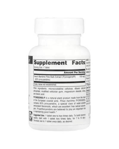 Пікногенол, 100 мг, Екстракт Соснової Кору, Pycnogenol, Source Naturals, 60 таблеток Пікногенол, 100 мг, Екстракт Соснової Кору, Pycnogenol, Source Naturals, 60 таблеток