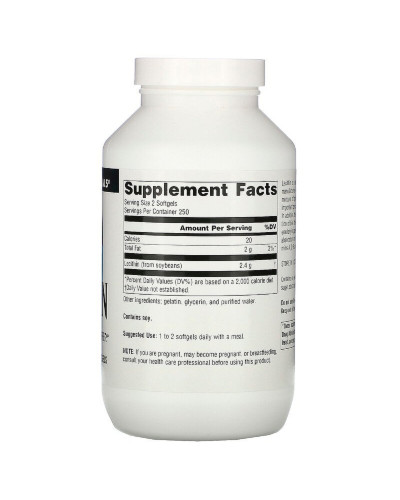 Лецитин, 1200мг, Lecithin, Source Naturals, 500 желатиновых капсул