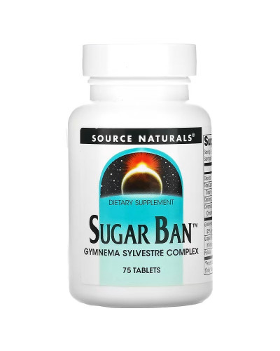 Контроль сахара, Sugar Ban, Source Naturals, 75 таблеток