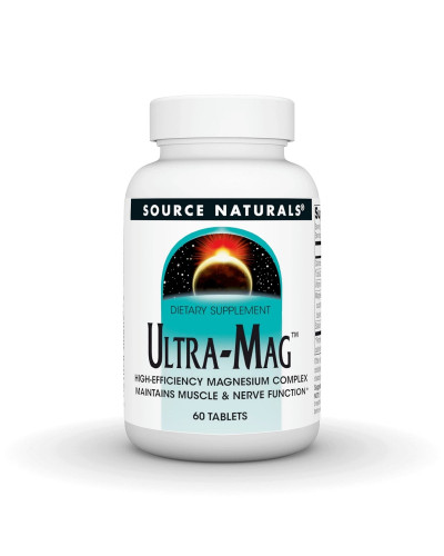 Ультра Магній та Вітамін В6, Ultra-Mag, Source Naturals, 60 таблеток