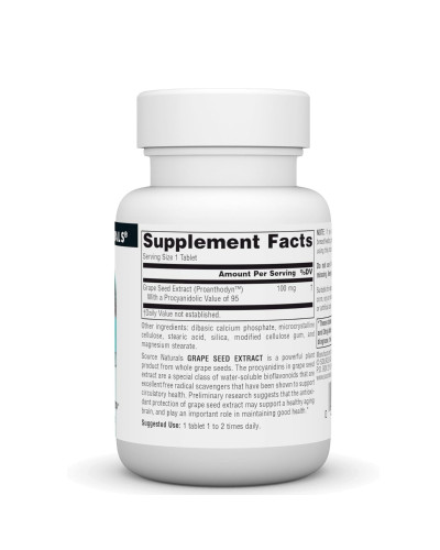Екстракт виноградних кісточок, 100 мг, Grape Seed Extract, Proanthodyn, Source Naturals, 30 таблеток Екстракт виноградних кісточок, 100 мг, Grape Seed Extract, Proanthodyn, Source Naturals, 30 таблеток