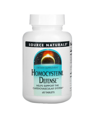 Захист від гомоцистеїну, Homocysteine Defense, Source Naturals, 60 таблеток