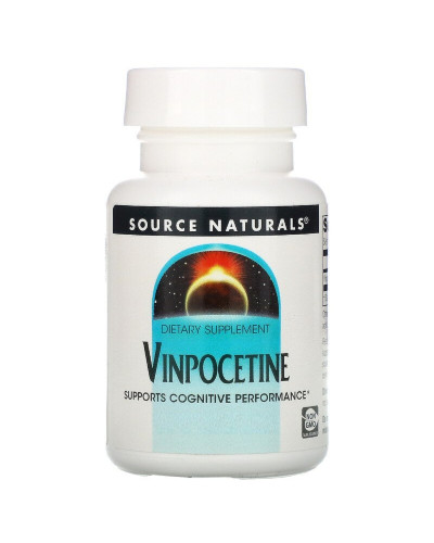 Вінпоцетин, 10 мг, Vinpocetine, Source Naturals, 60 таблеток