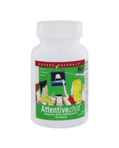 Комплекс Внимательный Ребенок, Attentive Child, Source Naturals, 120 таблеток