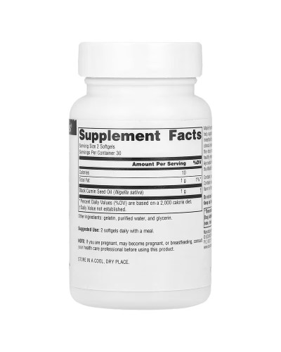 Масло черного тмина, Black Seed Oil, Source Naturals, 60 гелевых капсул