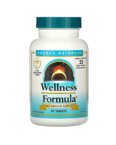 Рослинний Імунний Комплекс, Wellness Formula, Source Naturals, 90 таблеток
