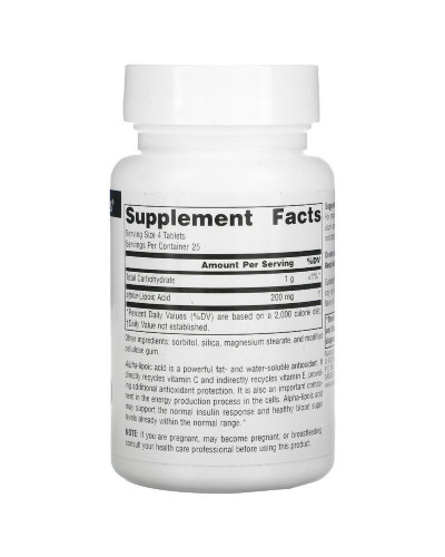 Альфа-Липоевая Кислота 50мг, Source Naturals, 100 таблеток Альфа-Липоевая Кислота 50мг, Source Naturals, 100 таблеток