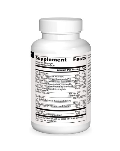 Коензим В-Комплексу, Апельсиновий смак, Source Naturals, 60 таблеток для розсмоктування Коензим В-Комплексу, Апельсиновий смак, Source Naturals, 60 таблеток для розсмоктування