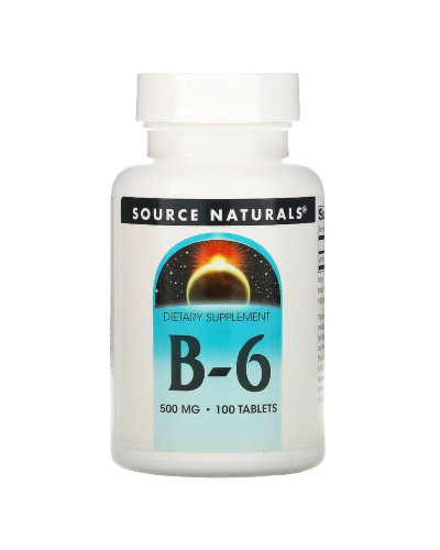 Вітамін В6 500мг, Source Naturals, 100 таблеток