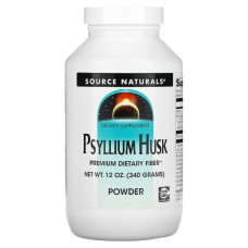 Уценка Порошок из шелухи семян подорожника, Psyllium Husk Powder, Source Naturals, 340 г (вмятина)