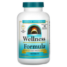 Растительный Иммунный Комплекс, Wellness Formula, Source Naturals, 180 таблеток