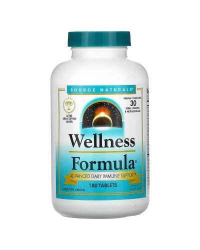 Рослинний Імунний Комплекс, Wellness Formula, Source Naturals, 180 таблеток