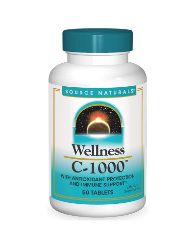 Вітамін С-1000, Wellness, Source Naturals, 50 таблеток