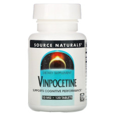 Винпоцетин 10мг, Source Naturals, 120 таблеток