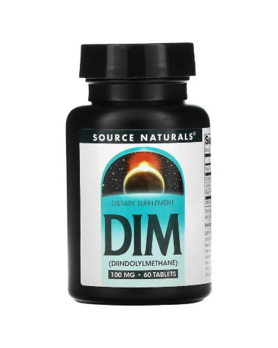 DIM (дііндолілметан) 100мг, Source Naturals, 60 таблеток