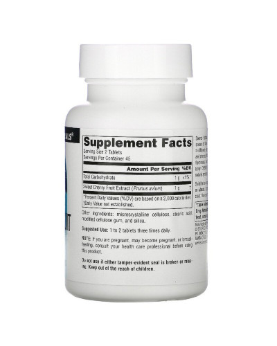 Экстракт Вишни 500мг, Source Naturals, 90 таблеток