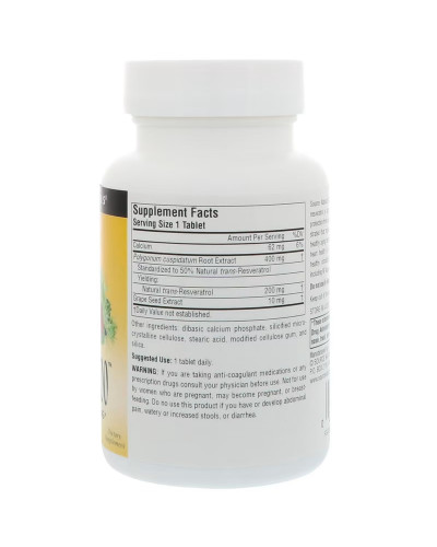 Ресвератрол, 200 мг, Resveratrol, Source Naturals, 30 таблеток