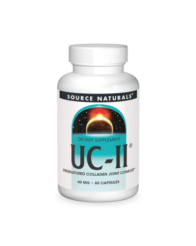 Коллаген неденатурированный тип II, UC-II, Source Naturals, 60 капсул