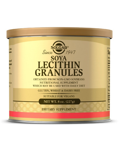 Соевый Лецитин в Гранулах, Soya Lecithin Granules, Solgar, 8 унций, 227 гр.