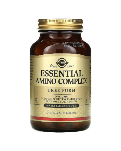 Амінокислотний Комплекс, Essential Amino Complex, Solgar, 90 капсул