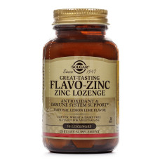 Флаво-Цинк, вкус лимон-лайм, Flavo-Zinc, Solgar, 50 таблеток для рассасывания