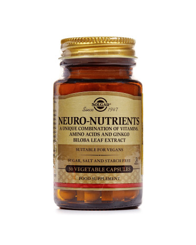 Нейронутрієнти для мозку, Neuro Nutrients, Solgar, 30 вегетаріанських капсул