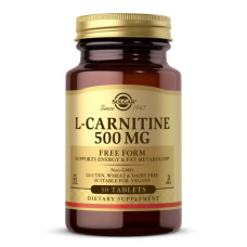 L- Карнитин, L-Carnitine, Solgar, 500 мг, 30 таблеток