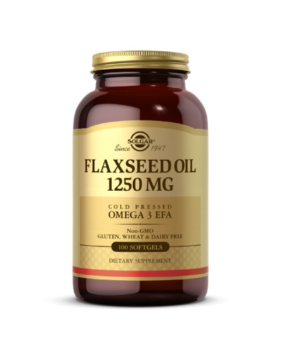 УЦІНКА Лляна Олія, Flaxseed Oil, Solgar, 1250 мг, 100 гелевих капсул (вм'ятина на кришці) УЦІНКА Лляна Олія, Flaxseed Oil, Solgar, 1250 мг, 100 гелевих капсул (вм'ятина на кришці)