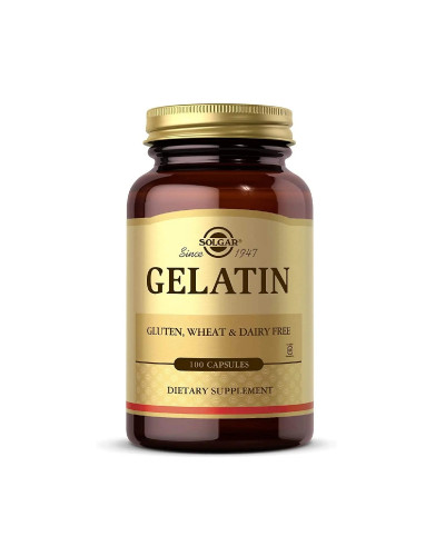 Желатин, Gelatin, Solgar, 100 капсул