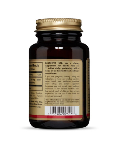 Селен, ( Селенометионин), Selenium, Yeast-Free, Solgar, 200 мкг, 100 таблеток