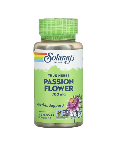 Пасифлора, Passion Flower, Solaray, 100 капсул