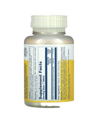 Вітамін С Двофазного Вивільнення, Vitamin C, Solaray, 1000 мг, 100 Таблеток