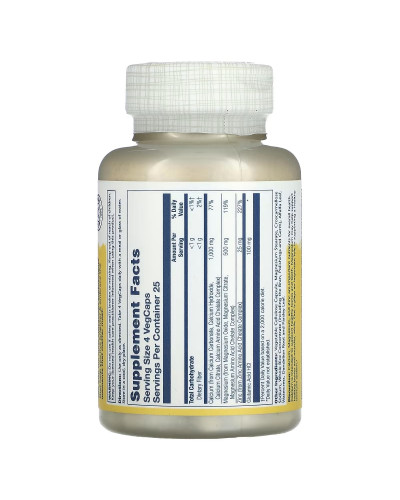 Кальцій Магній Цинк, Calcium Magnesium Zinc, Solaray, 100 капсул