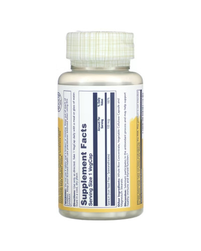 Селен бездрожжевий, 100 мкг, Yeast-Free Selenium, Solaray, 90 вегетаріанських капсул