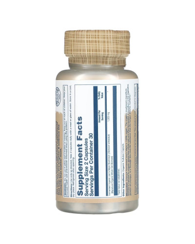 Ежовик гребенчатый органически ферментированный, 1000 мг, Organic Fermented Lion's Mane, Solaray, 60 капсул