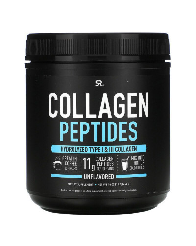 Пептиды коллагена, Collagen Peptides, Sports Research, 454 г