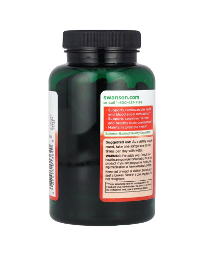Олія насіння гарбуза, 1000 мг, Pumpkin Seed Oil, Swanson, 100 гелевих капсул