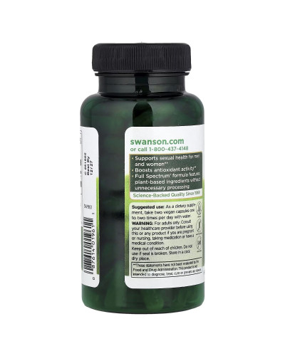 Maca, 500 мг, Full Spectrum Maca, Swanson, 100 веганських капсул Maca, 500 мг, Full Spectrum Maca, Swanson, 100 веганських капсул