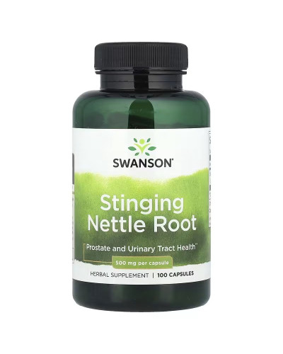 Корінь кропиви, 500 мг, Stinging Nettle Root, Swanson, 100 капсул