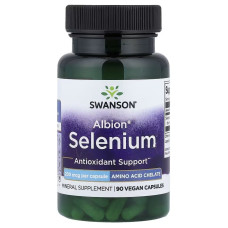 Селен, 200 мкг, Albion Selenium, Swanson, 90 веганських капсул